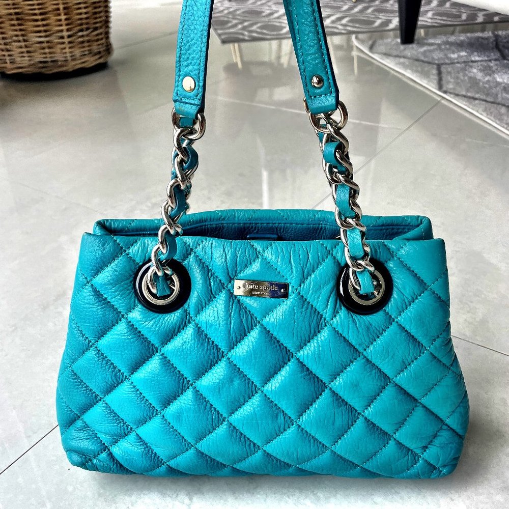 Quilted Teal Kate Spade ♠️ Gold Coast Small Maryanne